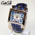 GaGa MILANO （ガガミラノ） 時計 腕時計 NAPOLEONE ナポレオーネ 40mm ブルー レザー/ホワイトシェル/シルバー 6030.3 60303 ボーイズ レディース|ガガミラノ時計スーパーコピー品腕時計 N級品は業界で最高な品質！
