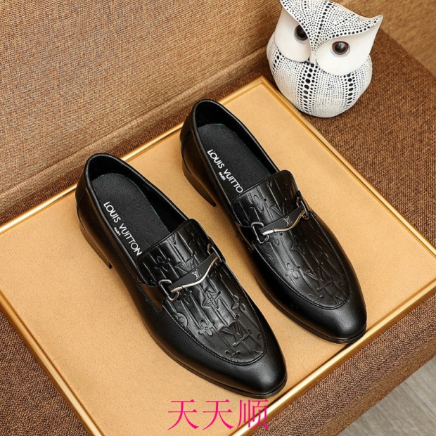 新品同様 ルイヴィトン 革靴 メンズ 本革 ビジネスシューズ レザー 紳士靴 gexie015