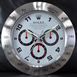 ☆ROLEX ロレックス 壁掛け時計 展示用掛け時計で安価な電波掛時計 インテリア＆キッチン のお洒落な掛け時計 上品☆GZ002
