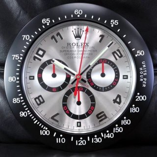 ☆ROLEX ロレックス 壁掛け時計 展示用掛け時計で安価な電波掛時計 インテリア＆キッチン のお洒落な掛け時計 上品☆GZ017