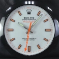 ☆ROLEX ロレックス 壁掛け時計 展示用掛け時計で安価な電波掛時計 インテリア＆キッチン のお洒落な掛け時計 上品☆GZ039