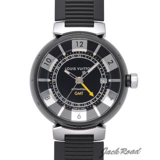 LOUIS VUITTON ルイ・ヴィトン時計 タンブール イン・ブラック オートマティック GMT【Q113K0】 Tamb腕時計 N級品は業界で最高な品質！